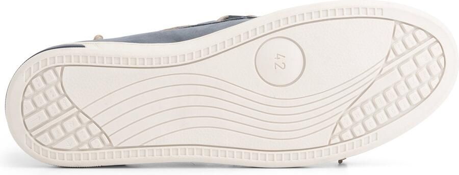 Travelin ' Falmouth Heren Leren Moccasins met veter Bootschoenen Instappers Blauw Leer - Foto 8