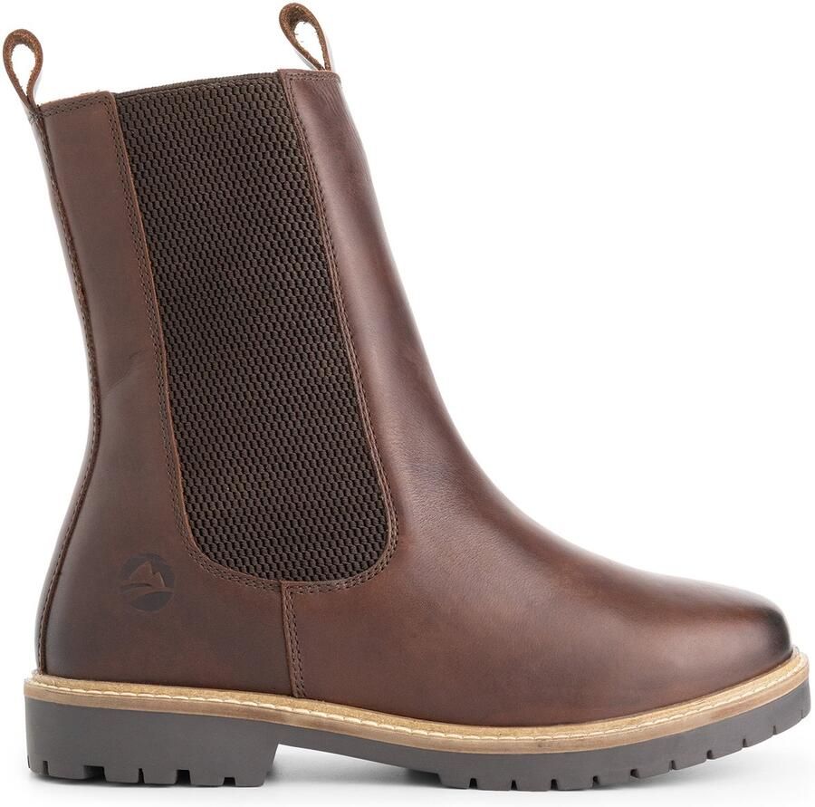 Travelin ' Ferring Dames Chelsea boots Wolgevoerd Donkerbruin
