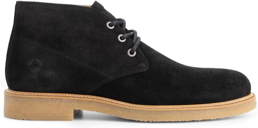 Travelin ' Ferryhill Heren Veterschoenen Leer Zwart