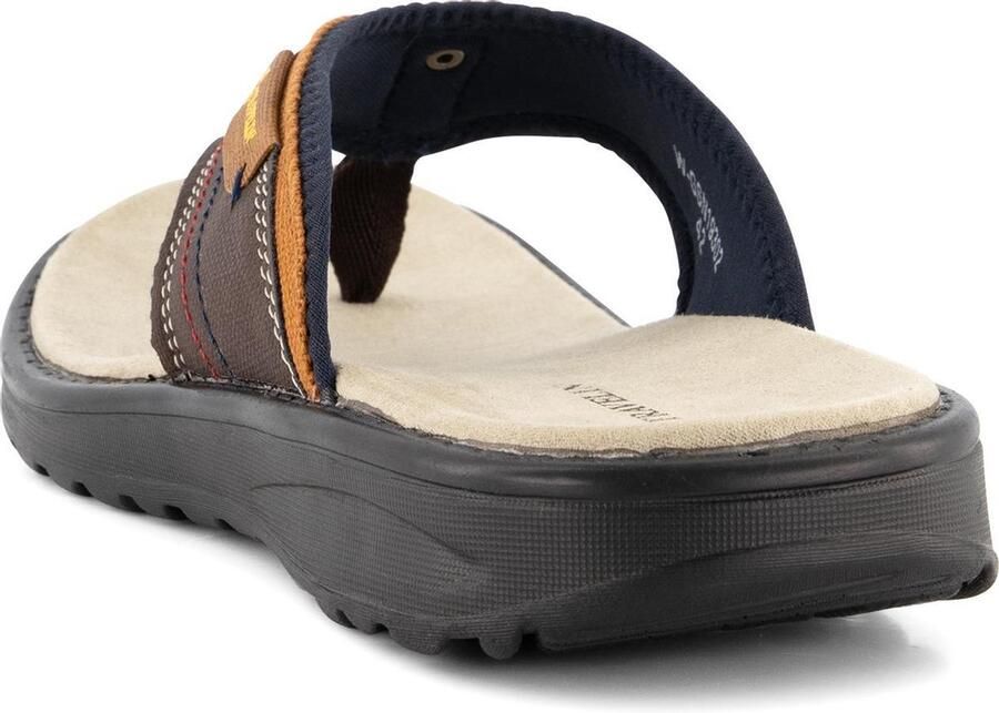 Travelin ' Fiksdal Heren Teenslipper Outdoor- Sport- en Wandelsandalen met Profielzool Bruin - Foto 3