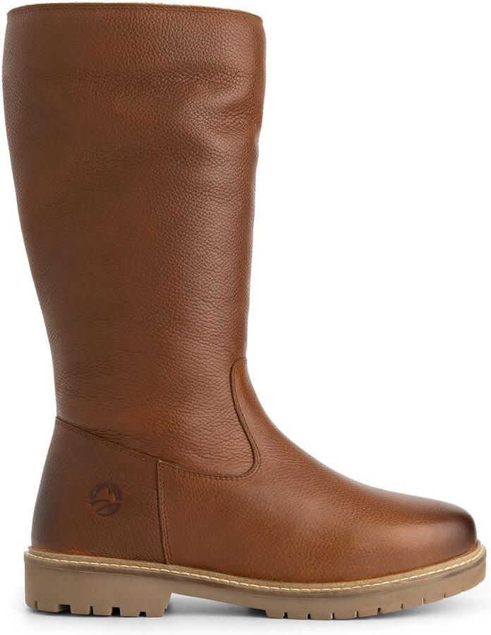 Travelin ' Forde Dames Hoge laarzen Wolgevoerd Cognac