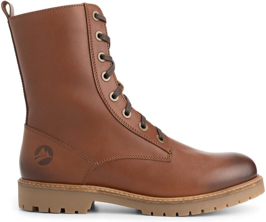 Travelin ' Forsol Dames Veterboots Leer Cognac