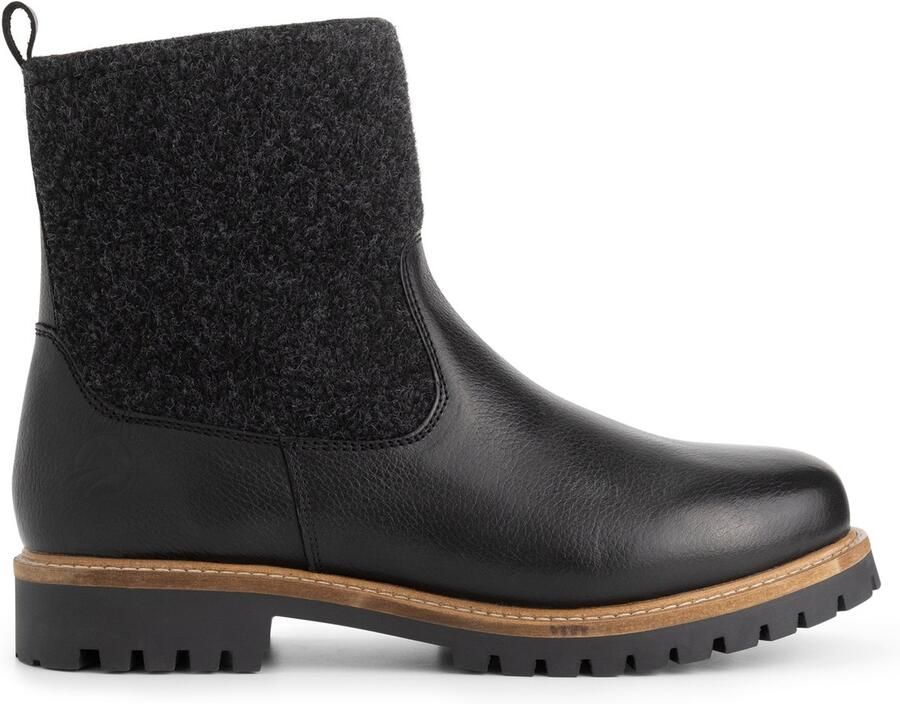 Travelin ' Gotaland Heren Enkellaarzen Wol Vilt Zwart