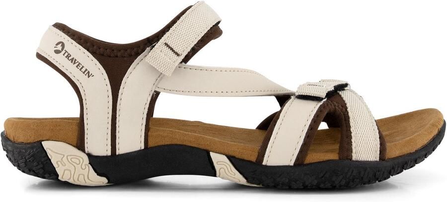 Travelin ' Hasle Dames Wandelsandalen Gebroken wit