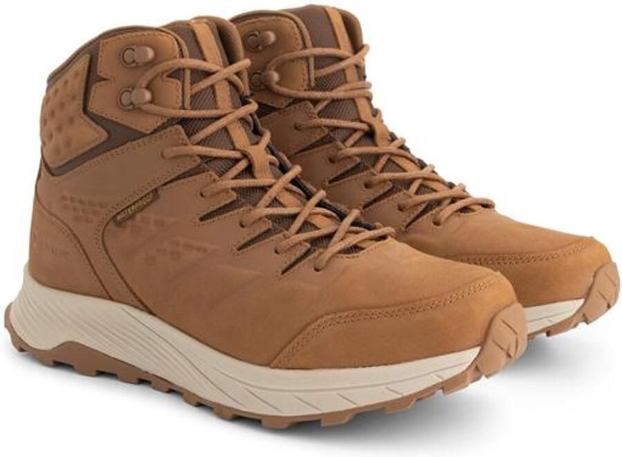 Travelin ' Hirtshals Heren Halfhoge wandelschoenen Waterdicht Cognac