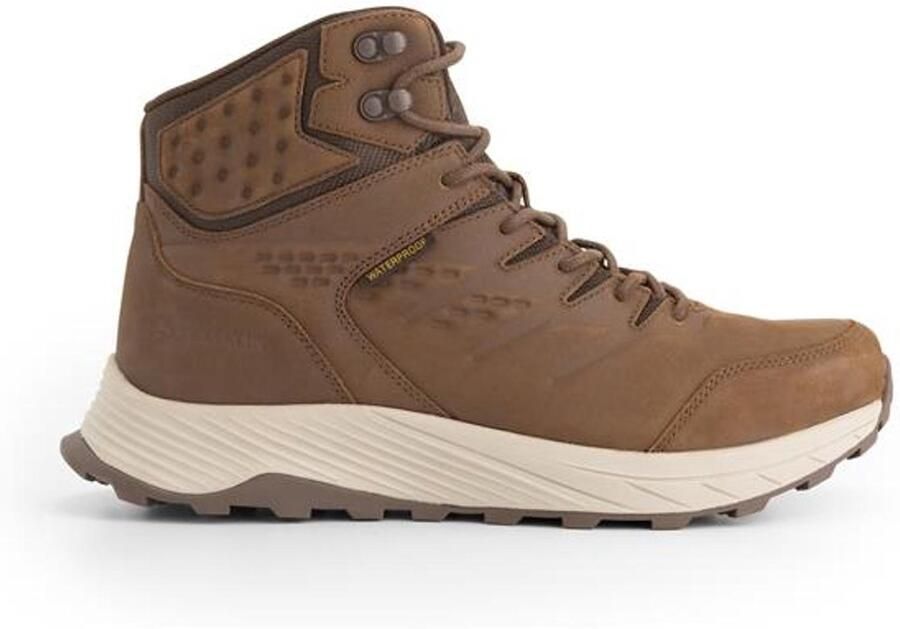 Travelin ' Hirtshals Heren Halfhoge wandelschoenen Waterdicht Donkerbruin
