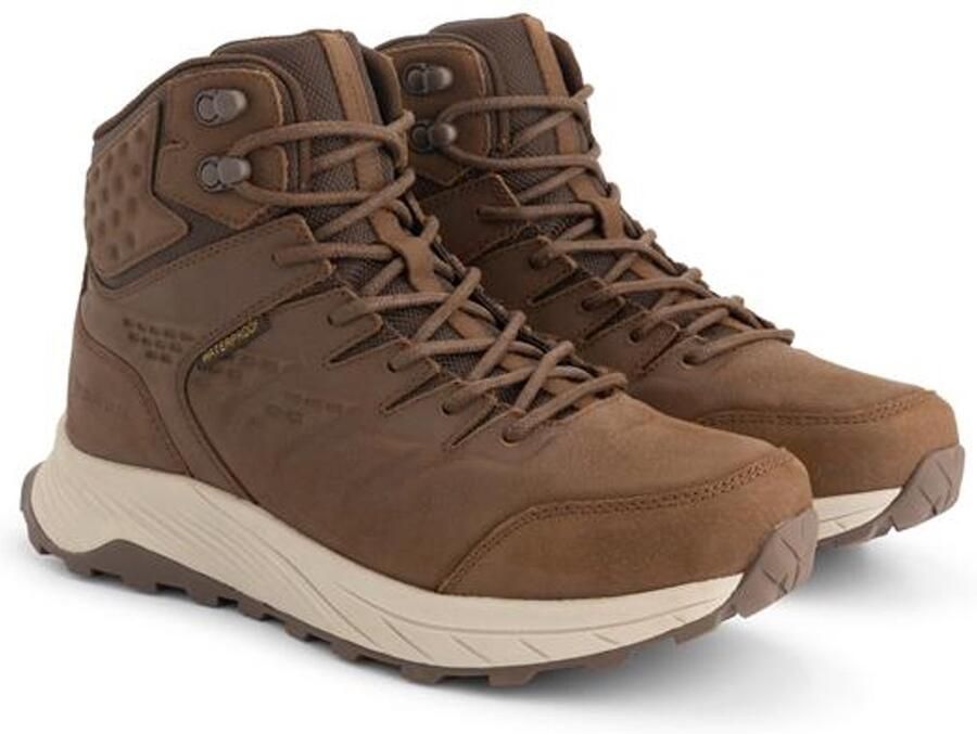 Travelin ' Hobro Dames Halfhoge wandelschoenen Waterdicht Donkerbruin
