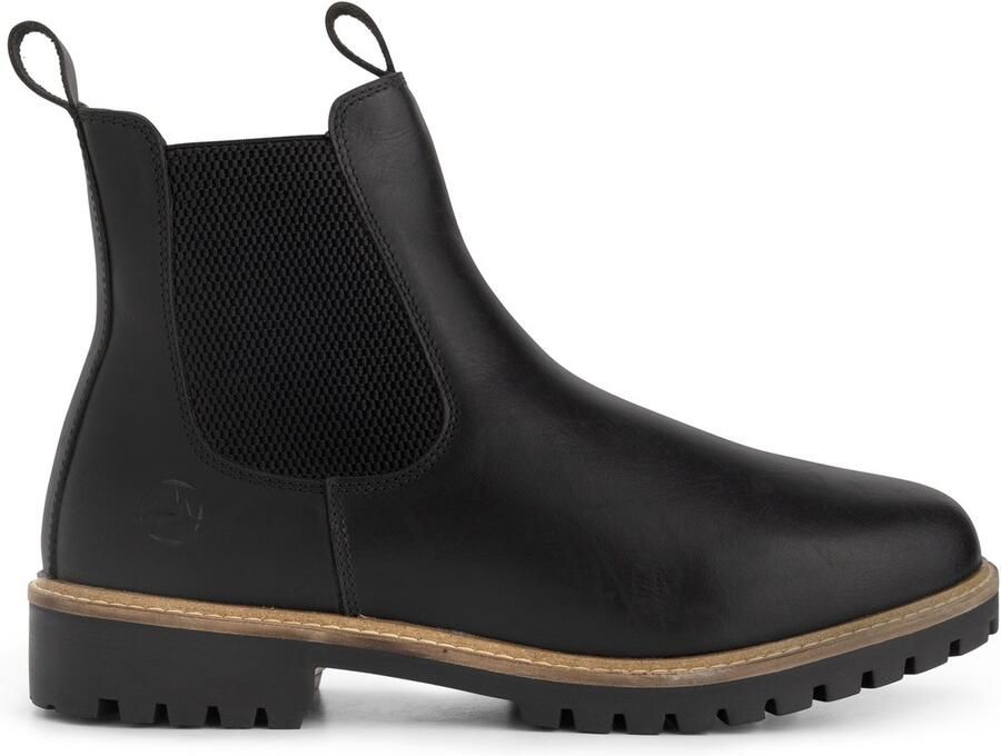 Travelin ' Hossa Heren Chelsea boots Wol gevoerd Zwart