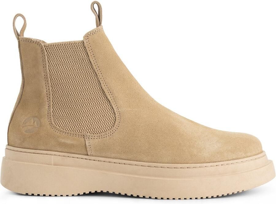Travelin ' Howser Heren Chelsea boots Wolgevoerd Zand