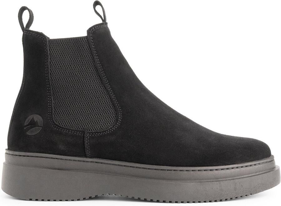 Travelin ' Howser Heren Chelsea boots Wolgevoerd Zwart