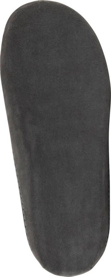 Travelin ' In Home Dames Sloffen Wollen Pantoffels Instappers met suède zool Donkergrijs - Foto 10