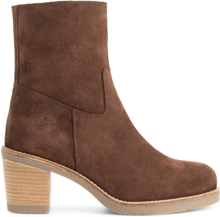 Travelin ' Indre Dames Enkellaarsjes Leer Donkerbruin