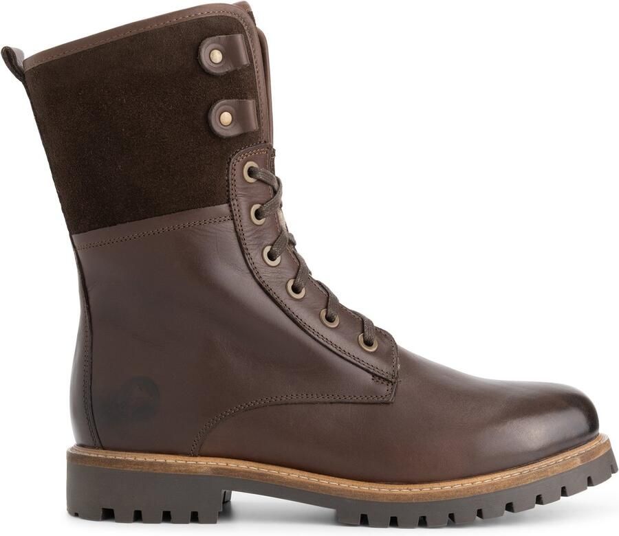 Travelin ' Jostedal Heren Veterboots Wolgevoerd Donkerbruin