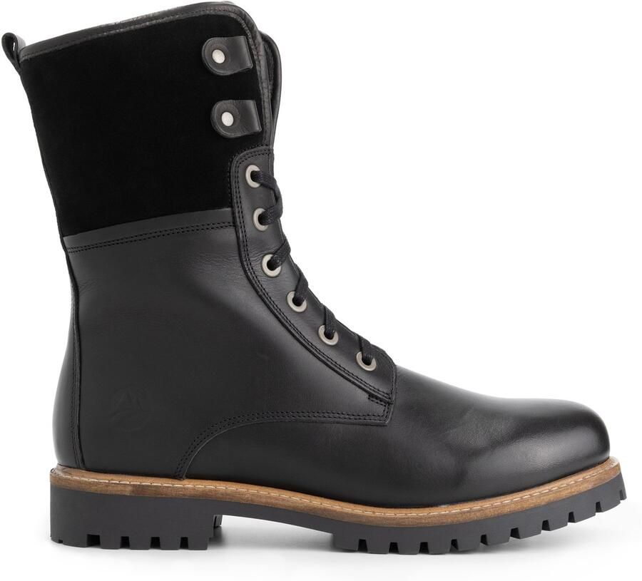 Travelin ' Jostedal Heren Veterboots Wolgevoerd Zwart