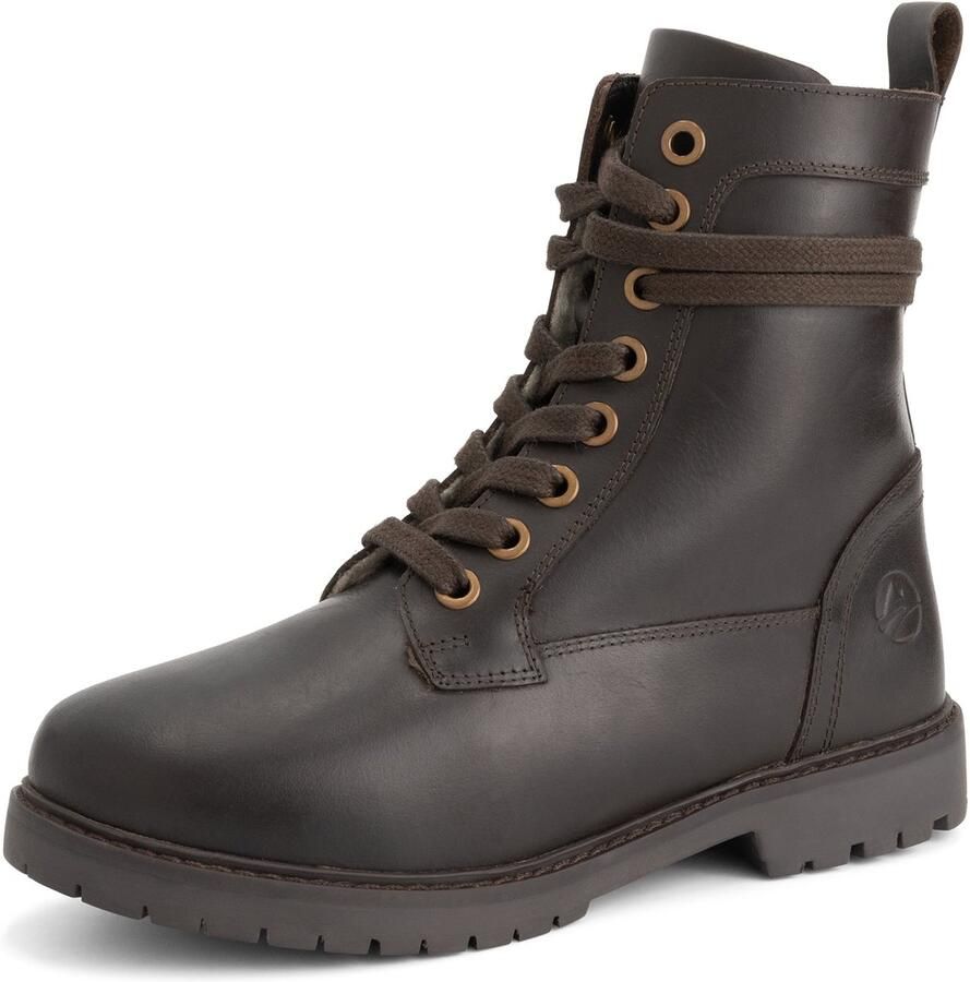 Travelin ' Kafjord Dames Veterboots Wolgevoerd Donkerbruin