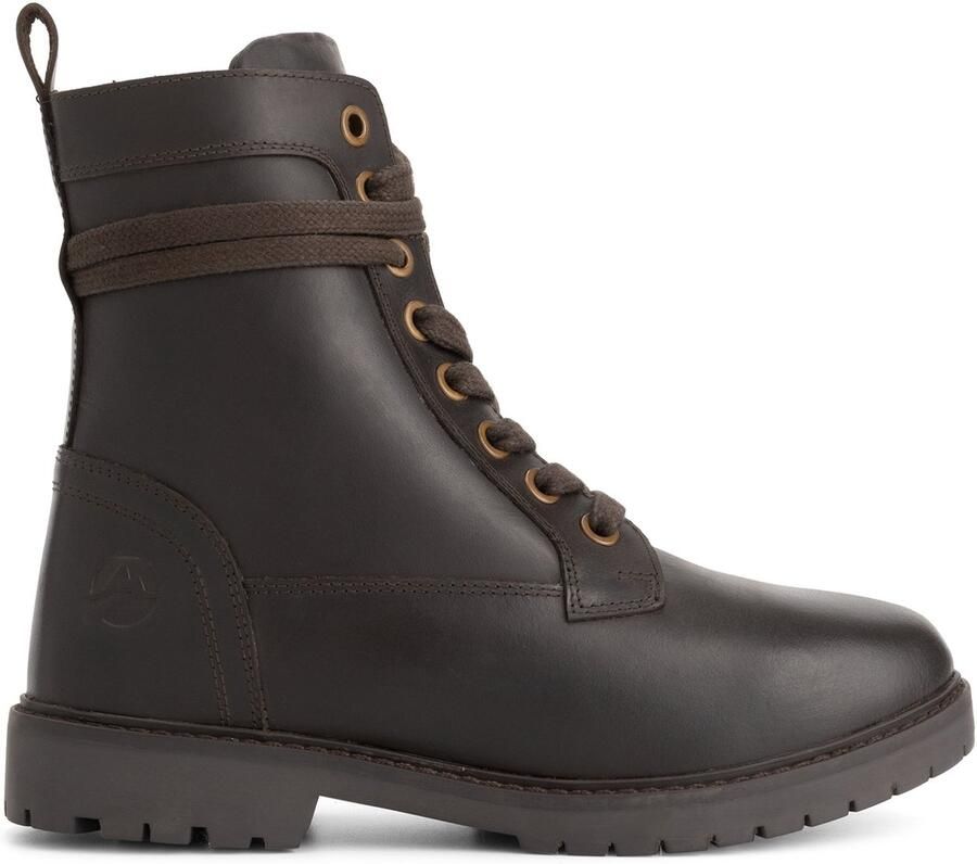Travelin ' Kafjord Dames Veterboots Wolgevoerd Donkerbruin
