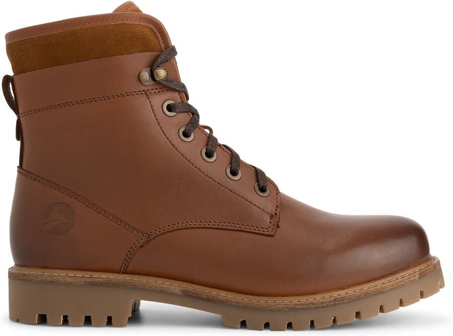 Travelin ' Karhamn Heren Veterboots Leer Cognac