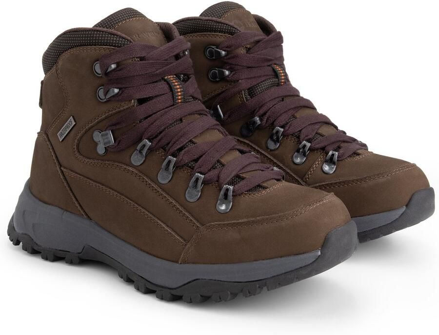 Travelin ' Klovborg Dames Halfhoge wandelschoenen Waterdicht Bruin