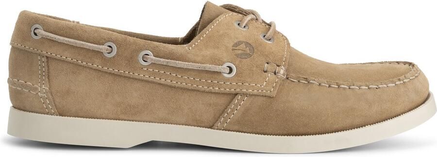 Travelin ' Krokvag Heren Bootschoenen Suede Lichtbruin