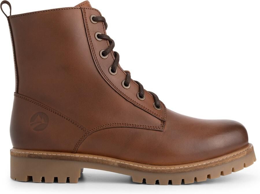 Travelin ' Kvaloya Heren Veterboots Leer Cognac