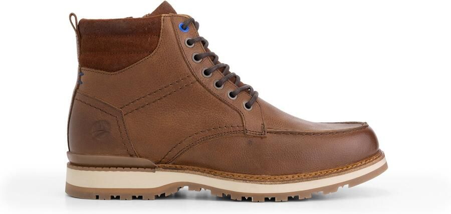 Travelin ' Levring Heren Veterboots Wolgevoerd Cognac