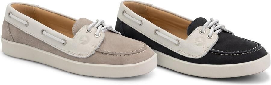 Travelin ' Marazion Leren Dames instappers Zomerschoenen vrouwen mocassins Grijs leer - Foto 8