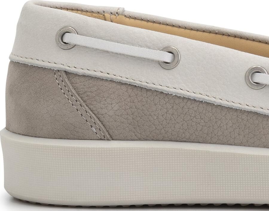 Travelin ' Marazion Leren Dames instappers Zomerschoenen vrouwen mocassins Grijs leer - Foto 3