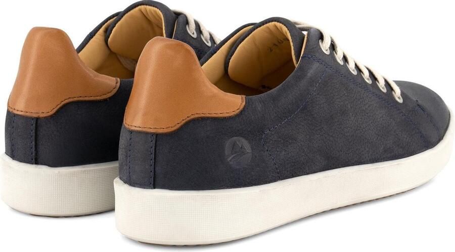 Travelin ' Metz Leren Damessneaker Veterschoen Blauw leer - Foto 7