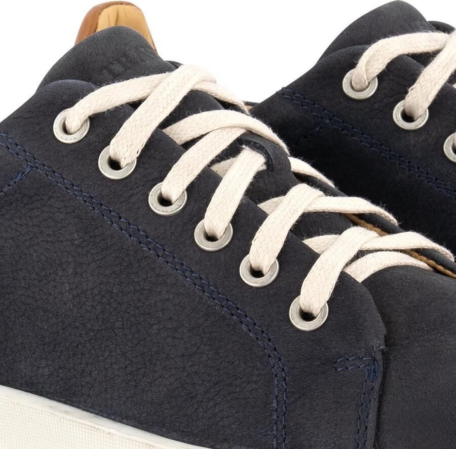 Travelin ' Metz Leren Damessneaker Veterschoen Blauw leer - Foto 4