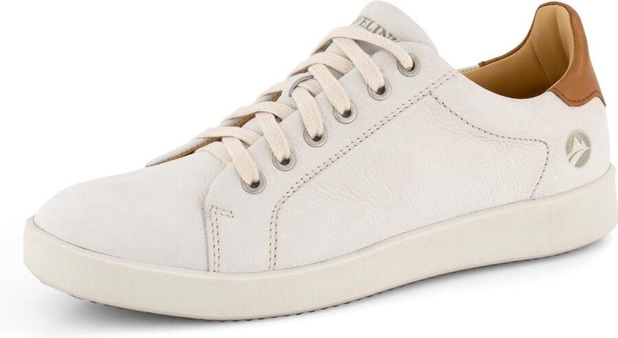 Travelin ' Metz Leren Damessneaker Veterschoen Wit leer - Foto 9