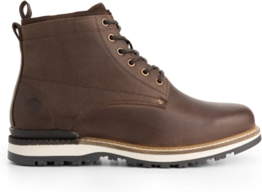 Travelin ' Mosbjerg Heren Veterboots Wolgevoerd Donkerbruin