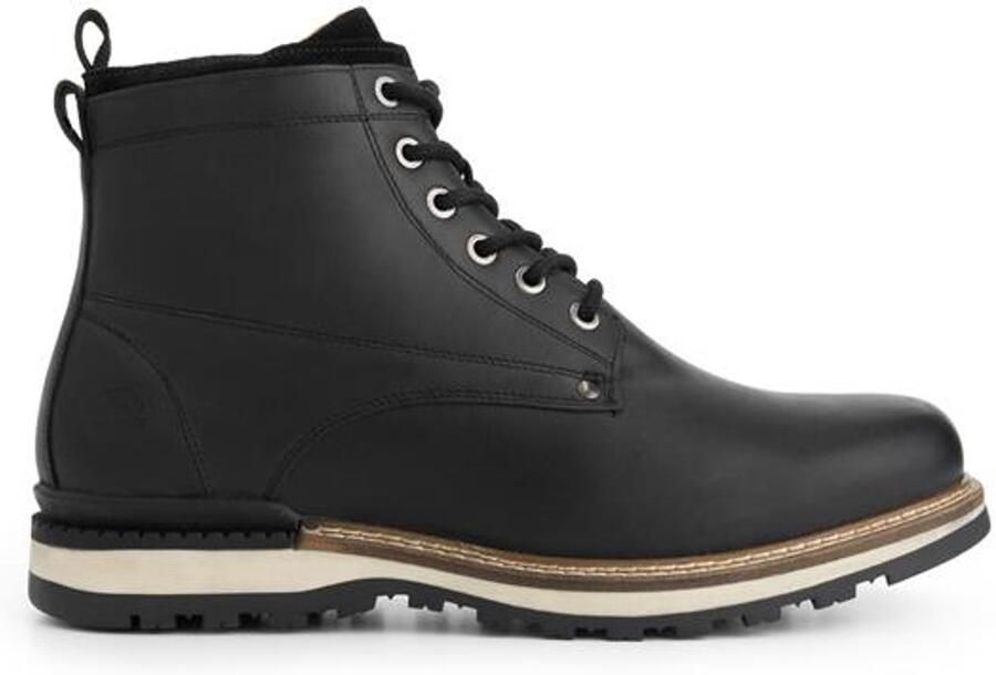 Travelin ' Mosbjerg Heren Veterboots Wolgevoerd Zwart