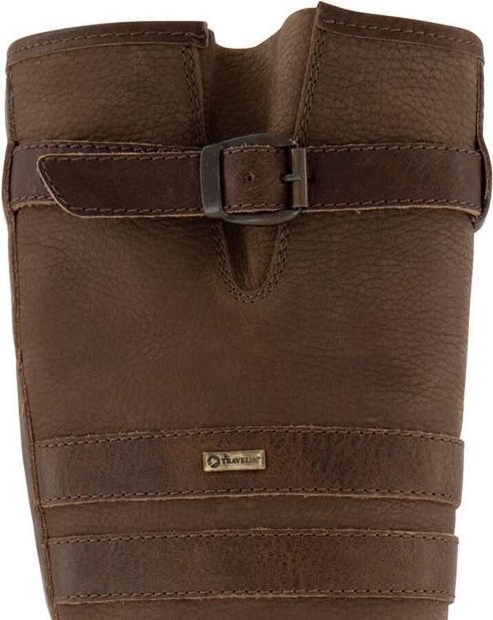 Travelin ' Norway Dames Wolgevoerde Outdoorlaars Waterdicht en Ademend Wandellaarzen Bruin Leer - Foto 4