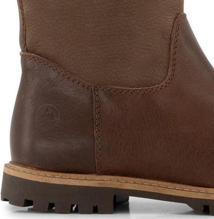 Travelin ' Norway Dames Wolgevoerde Outdoorlaars Waterdicht en Ademend Wandellaarzen Bruin Leer - Foto 3