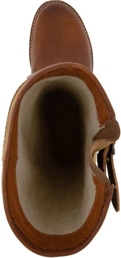 Travelin ' Norway Dames Wolgevoerde Outdoorlaars Waterdicht en Ademend Wandellaarzen Cognac Leer - Foto 9