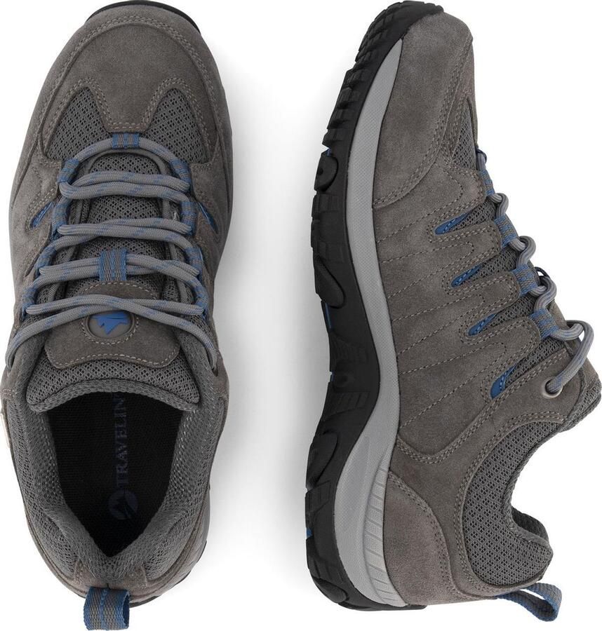 Travelin ' Nyborg Dames wandelschoenen Waterdicht en ademend Grijs Leer - Foto 3