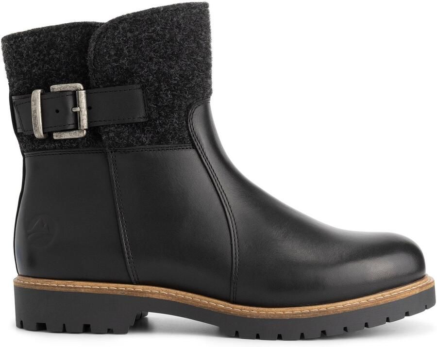 Travelin ' Orkla Dames Enkellaarzen Wol Vilt Zwart