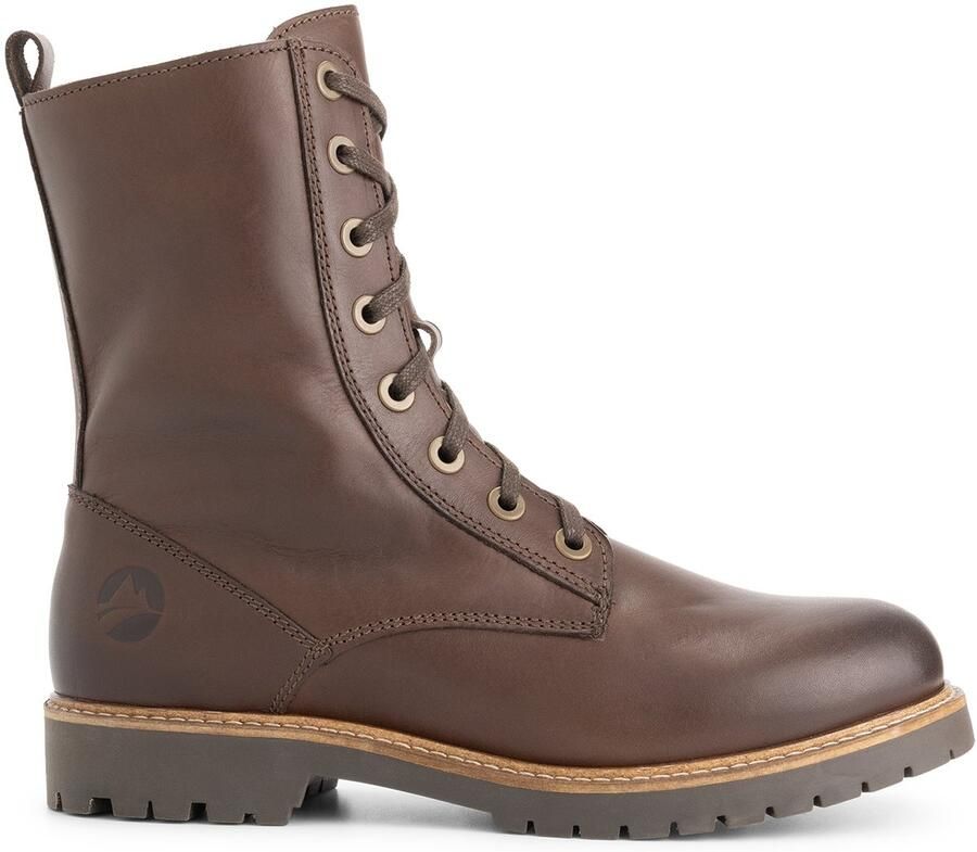 Travelin ' Ranelva Dames Veterboots Wolgevoerd Donkerbruin