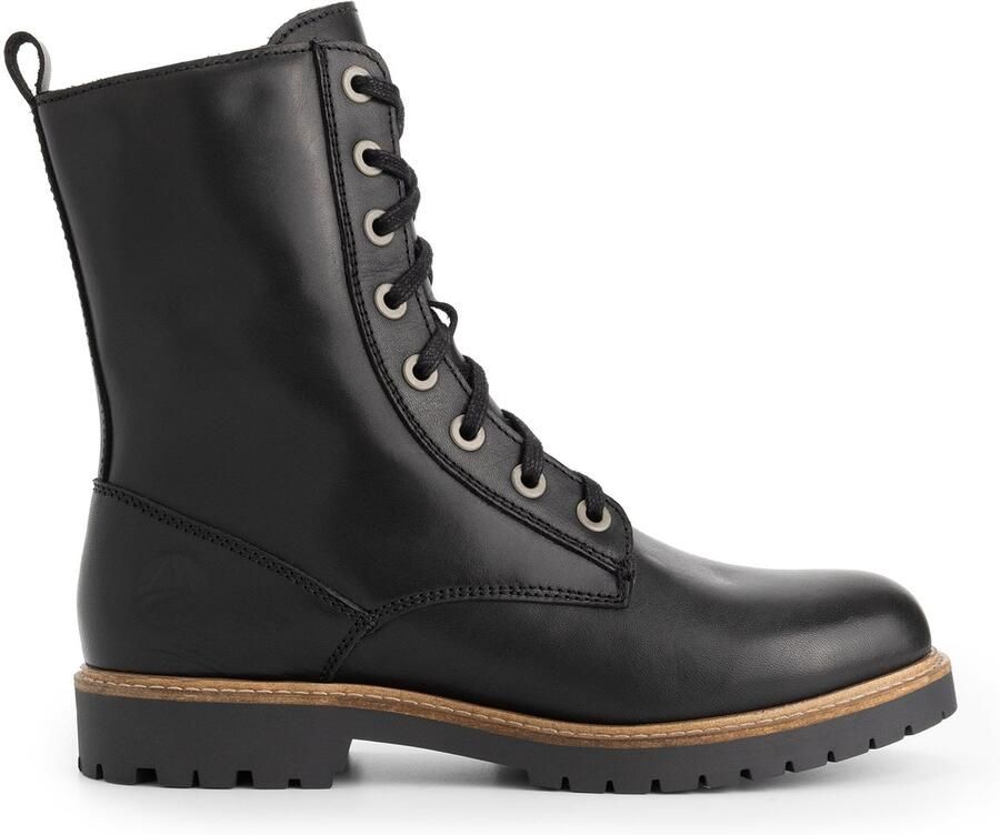 Travelin ' Ranelva Dames Veterboots Wolgevoerd Zwart