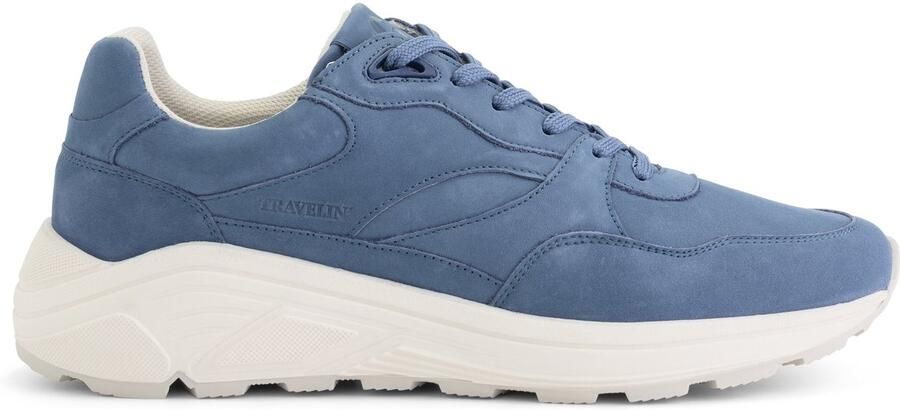 Travelin ' Raunds Heren sneakers 100% leer Trainers Blauw