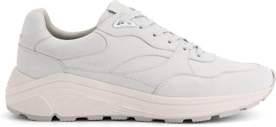 Travelin ' Raunds Heren sneakers 100% leer Trainers Wit