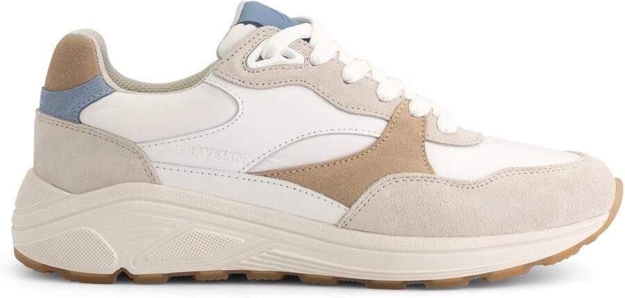 Travelin ' Rayleigh Dames sneakers 100% leer Trainers Grijs-groen