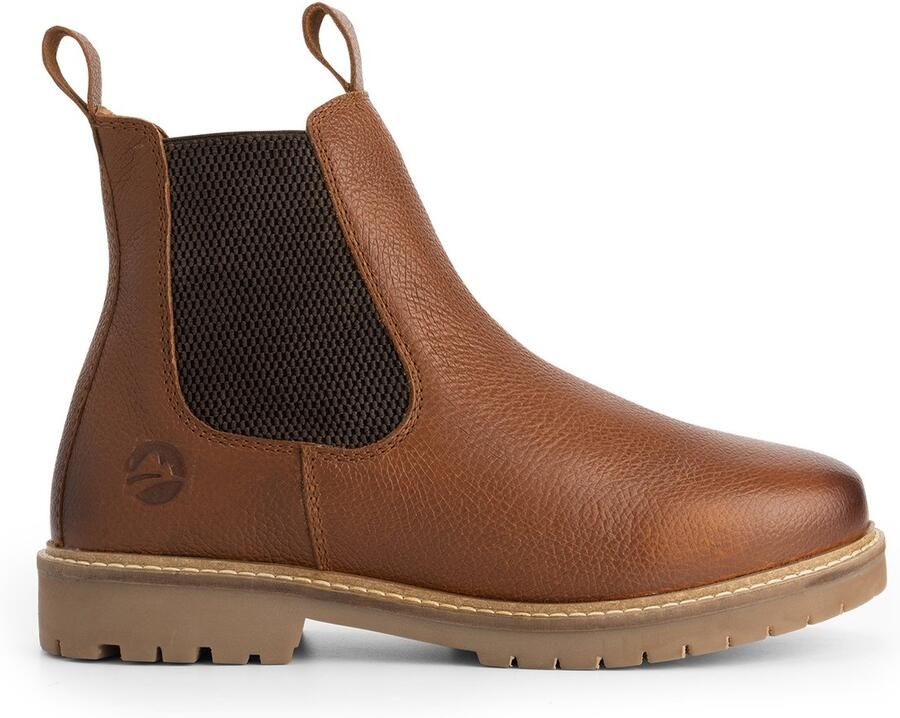 Travelin ' Romstad Dames Chelsea boots Wolgevoerd Cognac