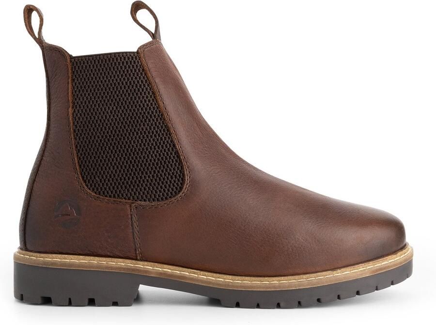 Travelin ' Romstad Dames Chelsea boots Wolgevoerd Donkerbruin