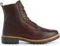 Travelin ' Rosendal Heren Veterboots met rits Wol gevoerd Donkerbruin - Donkerbruin