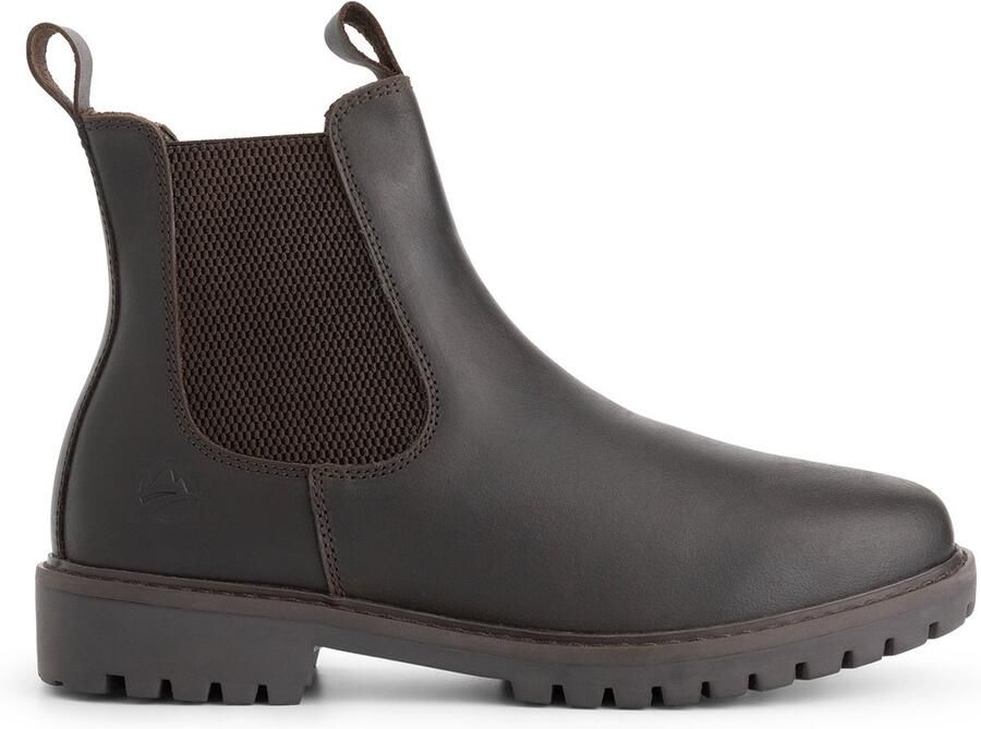 Travelin ' Sandnes Heren Chelsea boots Wolgevoerd Donkerbruin