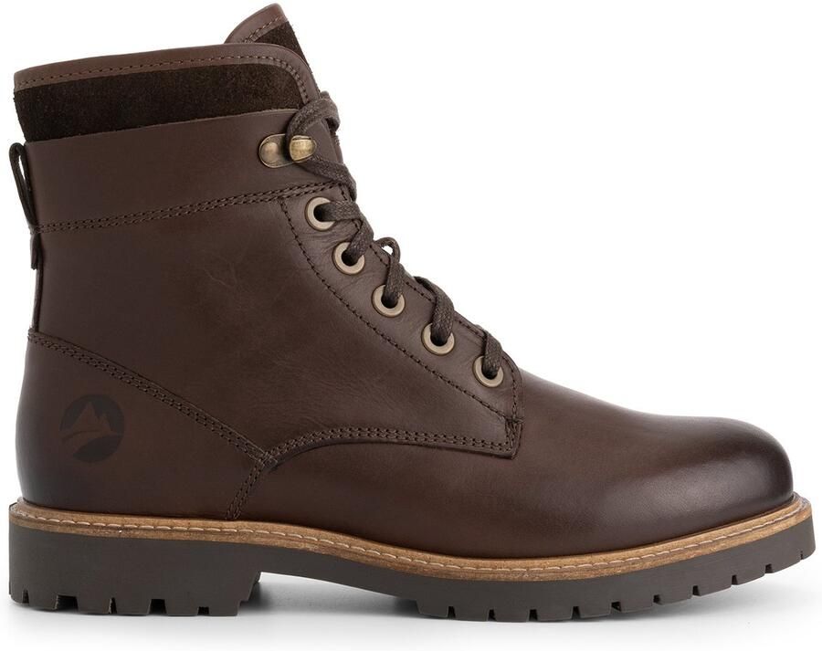 Travelin ' Seiland Dames Veterboots Leer Donkerbruin