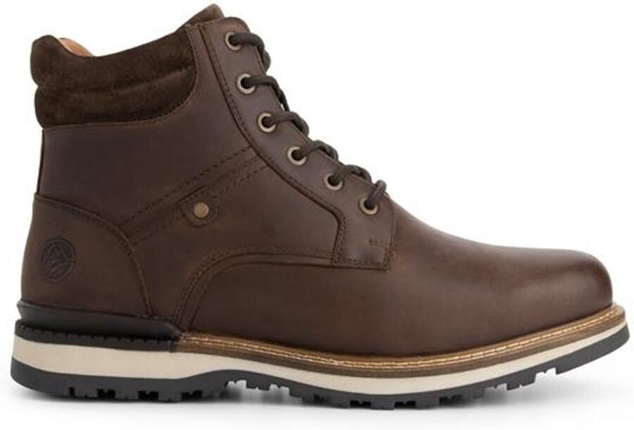 Travelin ' Sig Heren Veterboots Wolgevoerd Bruin