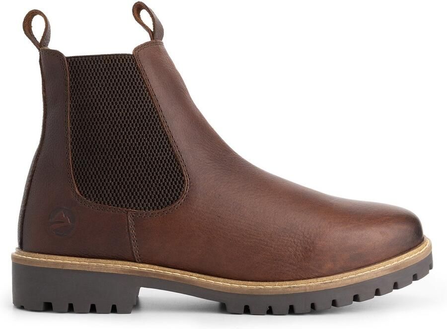 Travelin ' Sirdal Heren Chelsea boots Wolgevoerd Donkerbruin