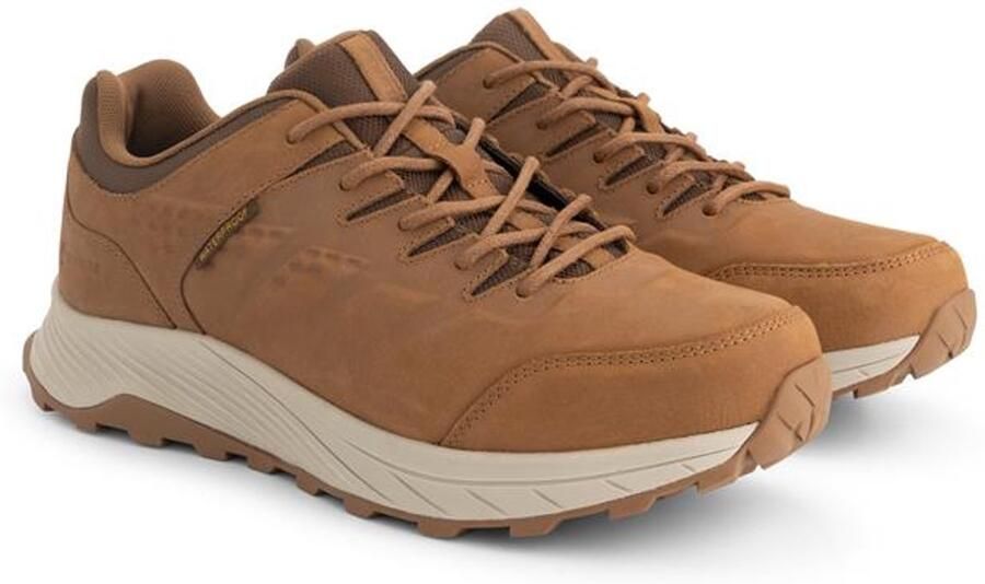Travelin ' Skagan Heren Lage wandelschoenen Waterdicht Cognac
